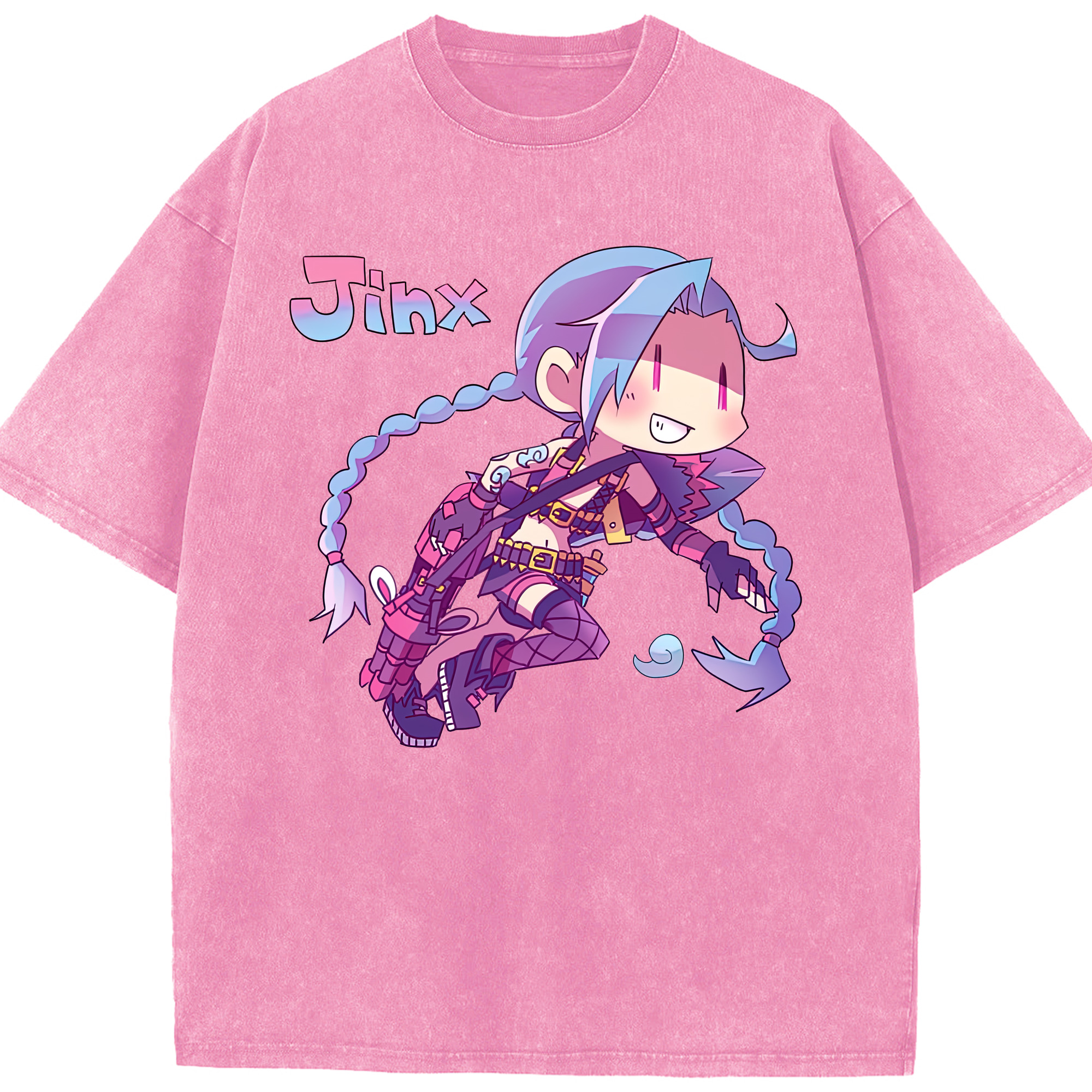 リーグ・オブ・レジェンド League of Legends LOL 綿100% ヴィンテージ風 半袖Tシャツ（フロントプリント）